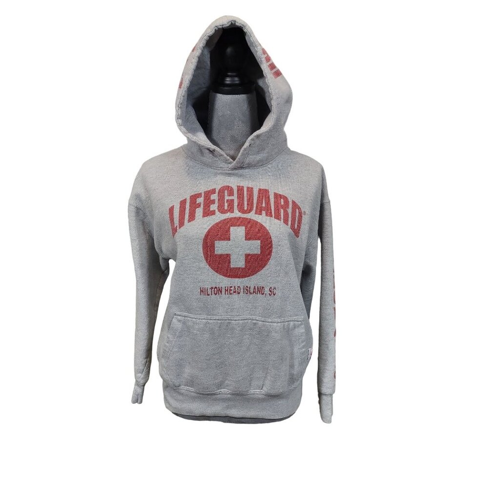 Lifeguard Sweatshirt Hilton Head Island South Carolina Gray Hoodie Thick Medium